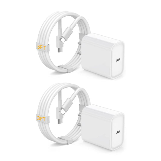 2Pack USB C Fast Charger for iPad Pro 13(M4)/iPad Pro 12.9/11 in 2025-2018,iPad Air 6th(M2)/5th/4 10.9",iPad 11/10/Mini 7/Mini 6th,iPad Charger Fast