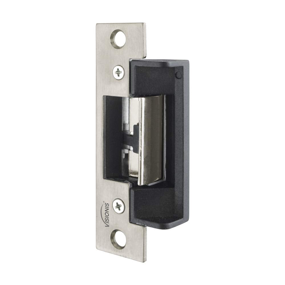 Visionis VIS-EL103-FSE 770lbs Electric Door Strike Lock for Wood Metal Doors 12V Fail Secure Normally Open Access Control