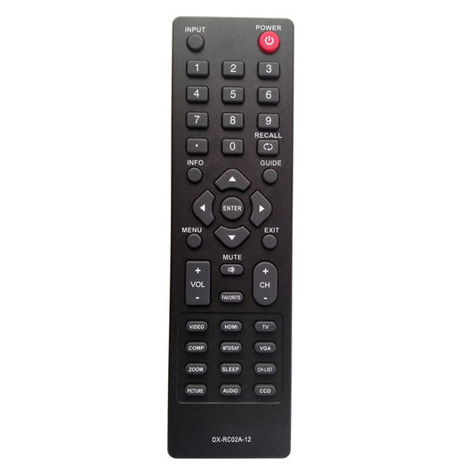 DX-RC02A-12 Replace TV Remote Control fit for Dynex DX-40L130A11 DX-32L151A11 DX-55L150A11 DX-15L150A11 DX-40L150A11 DX-46L150A11 DX-24E150A11