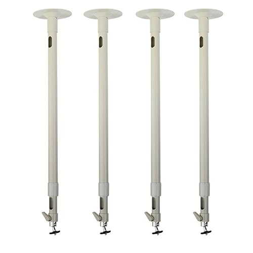 VideoSecu 4 Pack 24-40 Inch Security Camera Housing Mount Brackets Adjustable Tilt Swivel Long Drop Ceiling Stand for CCTV Home Surveillance System