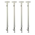 VideoSecu 4 Pack 24-40 Inch Security Camera Housing Mount Brackets Adjustable Tilt Swivel Long Drop Ceiling Stand for CCTV Home Surveillance System