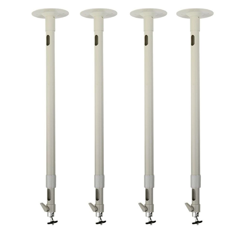 VideoSecu 4 Pack 24-40 Inch Security Camera Housing Mount Brackets Adjustable Tilt Swivel Long Drop Ceiling Stand for CCTV Home Surveillance System