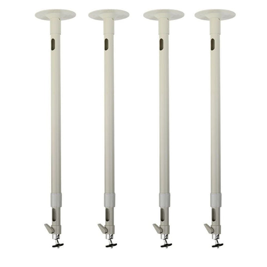 VideoSecu 4 Pack 24-40 Inch Security Camera Housing Mount Brackets Adjustable Tilt Swivel Long Drop Ceiling Stand for CCTV Home Surveillance System