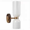 XIRYTU-H Mid Century Modern 2- Light Glod Wall Sconce Lighting with Glass Shades, E14 Wall Lamp for Bedroom, Bathroom Vanity,Living Room, Hallway