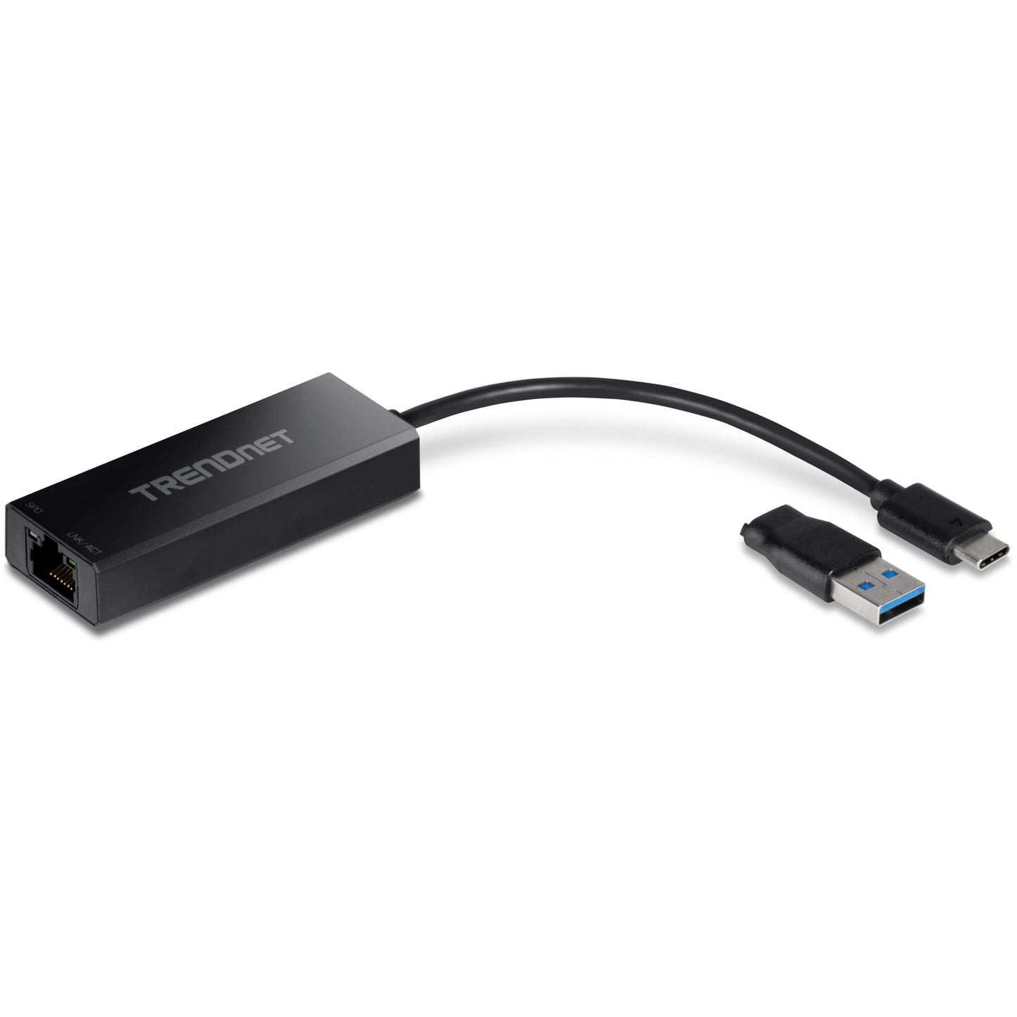 TRENDnet 2.5G USB-C to RJ-45 Ethernet Adapter, Black, TUC-ET2G (Renewed)