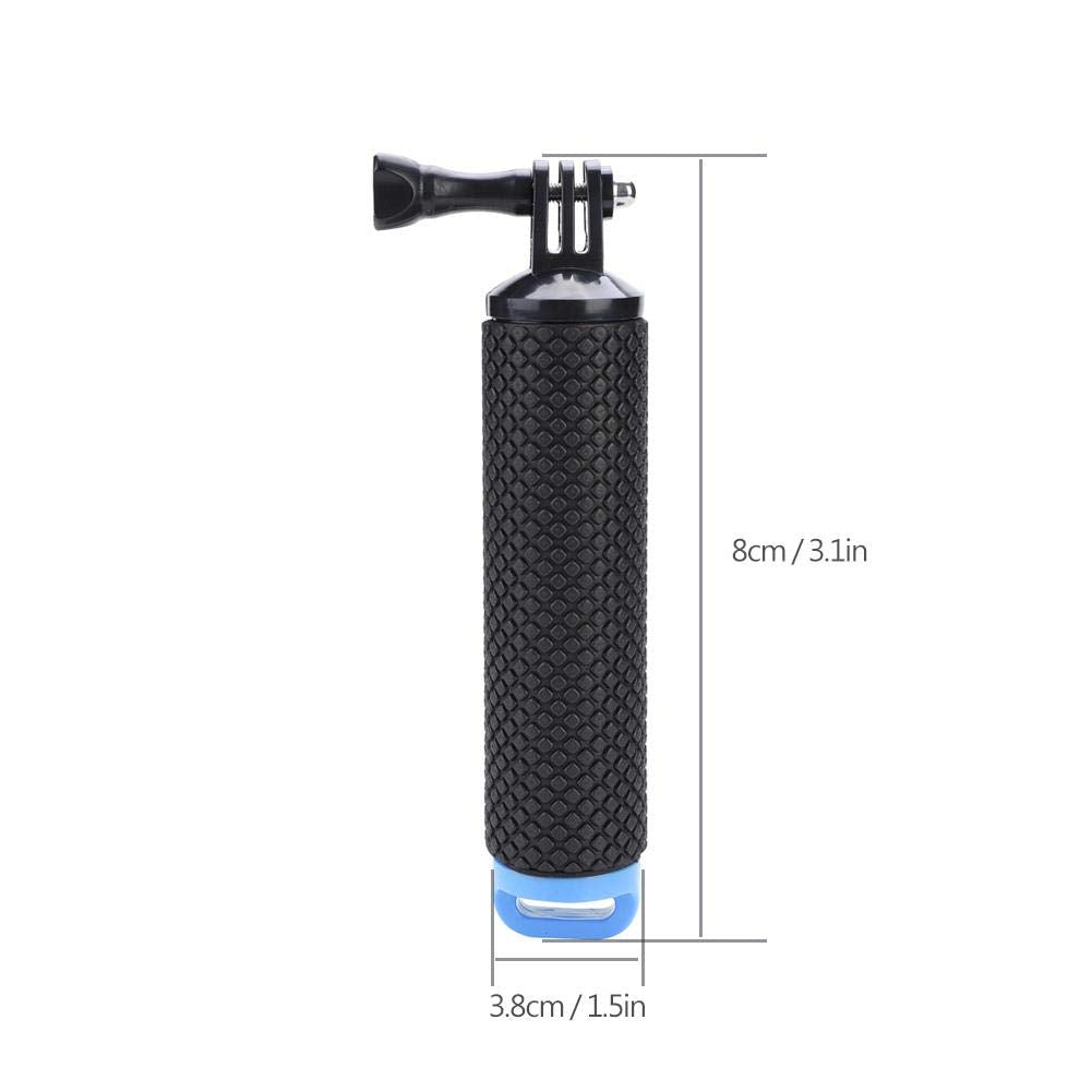 Floating Handle Grip,Portable Anti-Slip Floating Bobber Stick Floaty Handheld Grip Holder Monopod with Lanyard for Action Camera