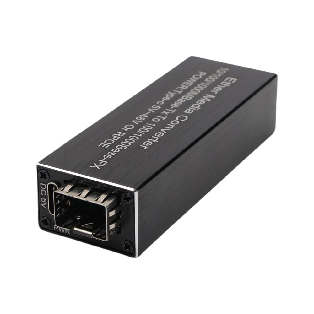 Mini POE 1.25G Media Converter Slot SFP Transceiver Module 5V DC Type-C Input 1 SFP Slot 1 RJ45 Ethernet SFP Fiber Switch