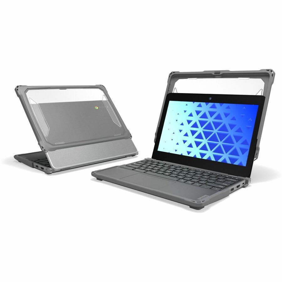 Extreme Shell-F3 Slide Chromebook Case for Lenovo 100e G5 Chromebook 11.6" (Gray/Clear)