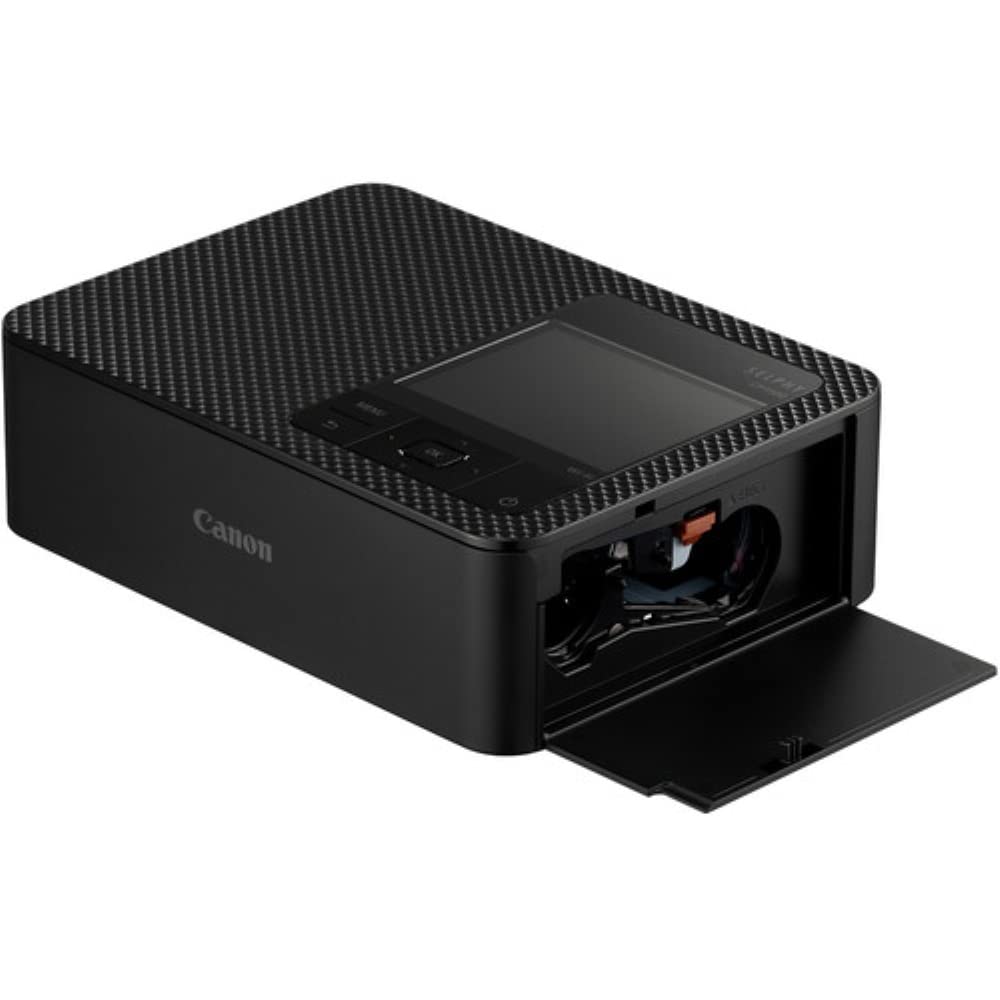 Canon SELPHY CP1500 Compact Photo Printer | Black with 2 x KP-108IN Color Ink and Paper Set (3 Items)