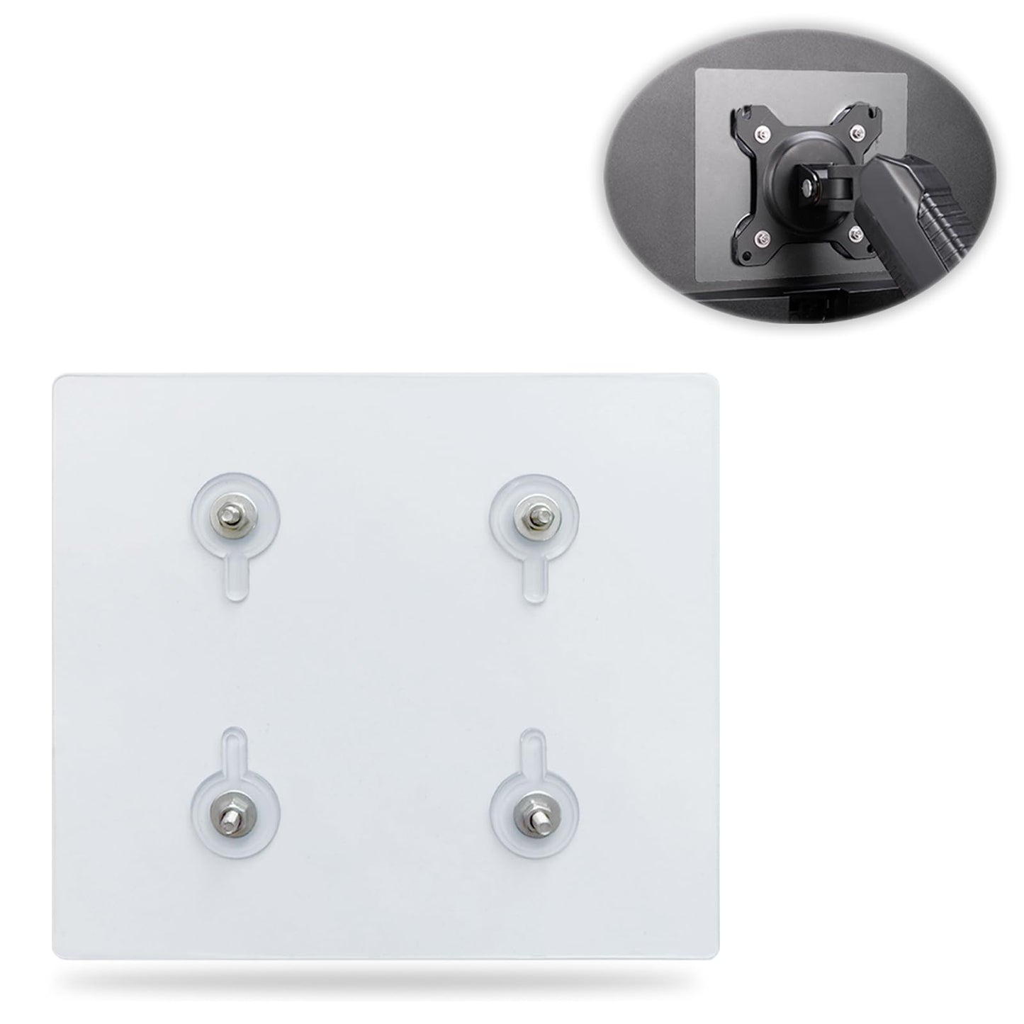 Universal Monitor VESA Mount Adapter for Non-VESA 13 - 27 inch Computer Monitors Tablets iPad VESA Mounting Arm Stand Bracket Kit 75X75mm…