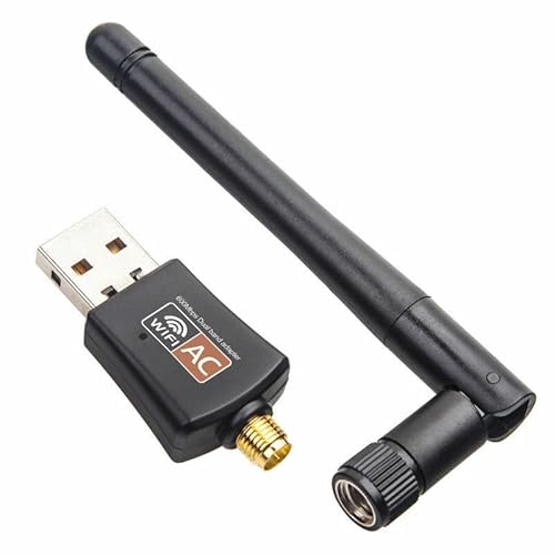 AC600 Mbps Dual Band 2.4/5Ghz Wireless USB WiFi Network Adapter w/Antenna 802.11