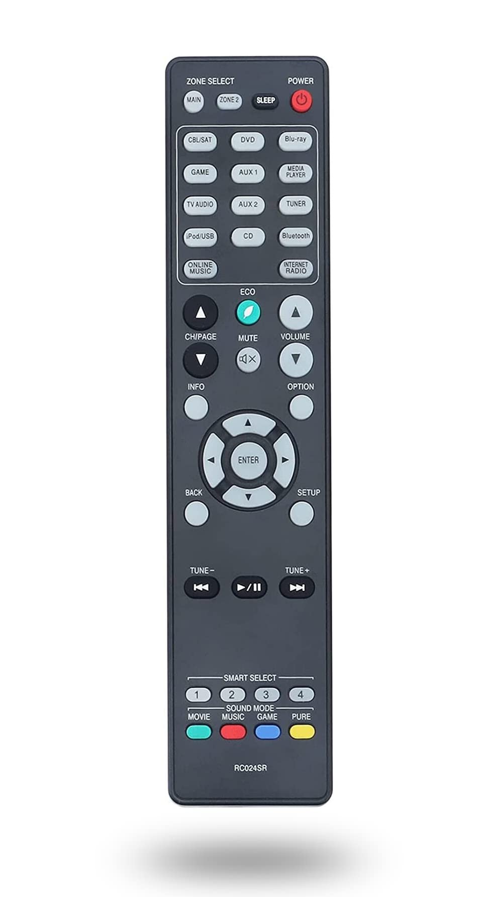 RC024SR Replacement Remote Control for Marantz AV Surround Receiver Home Theater System sub RC017SR SR5009 SR5010 SR5011 SR6009 SR6010 NR1605 NR1606