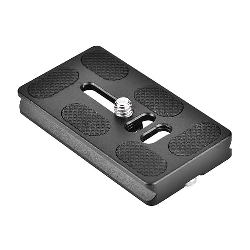 Quick Release Plate, PU70 Universal Tripod Arca Plate with 1/4inch Screw Mount 50mm Quick Release Clamp Mount Adapter Arca Swiss Standard for Monopod