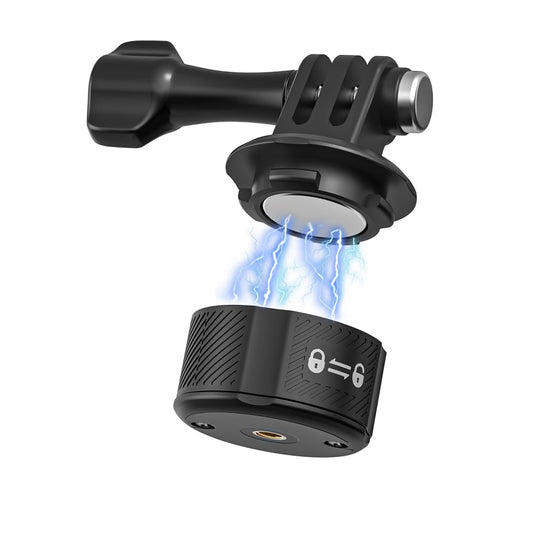 SUREWO Quick Release Base Mount for Go Pro,Magnetic 1/4 inch 20 Camera Mount Compatible with Go Pro Hero 12 11 10 9 8 7 6 5 Black,DJI Osmo Action 5