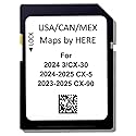 Navigation SD Card GPS Maps Compatible with 2024-2025 CX-5, 2023-2025 CX-90, 2024 CX-30/3, USA/CAN/MEX Maps