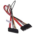 SataGear 12 inch SATA Internal Extension Cable 22pin Extension Cable Male to Female