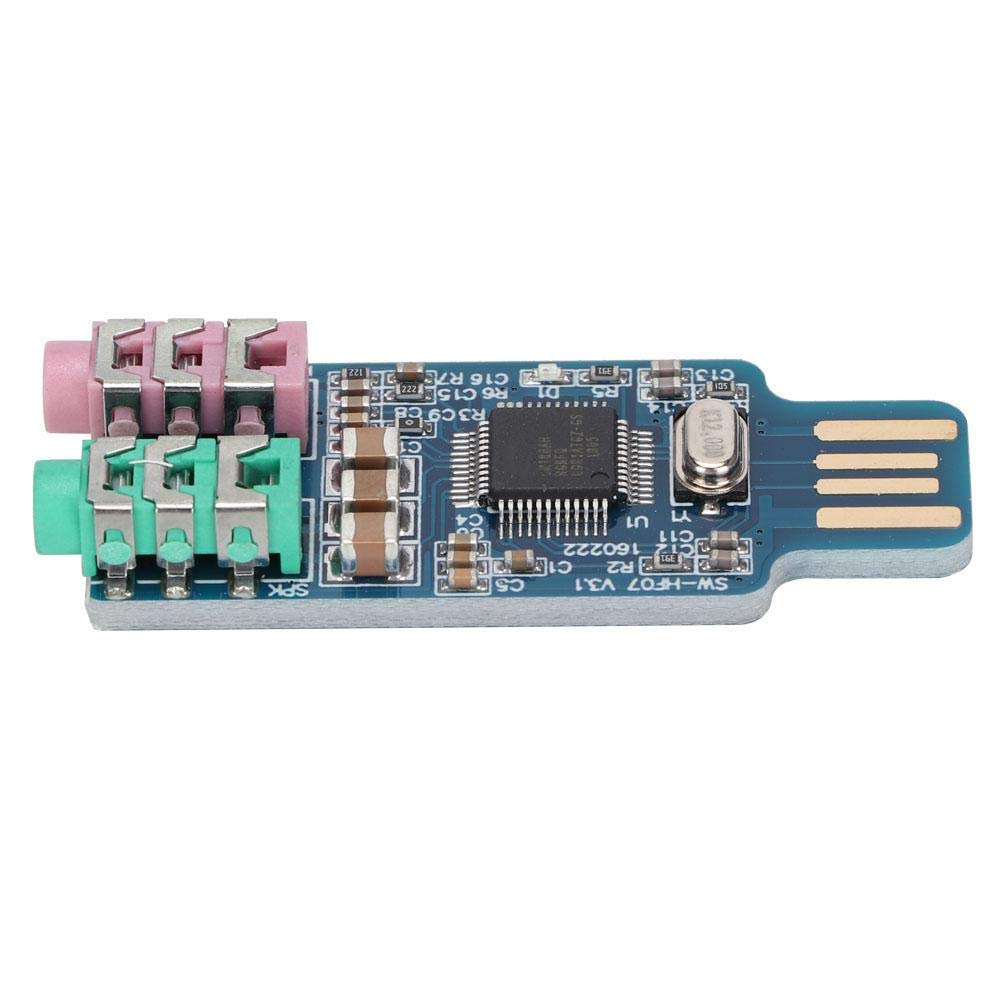 YWBL-WH External USB Audio Card Driver USB Sound Card External Audio CM108 for Computer Laptop 2000,WINXP