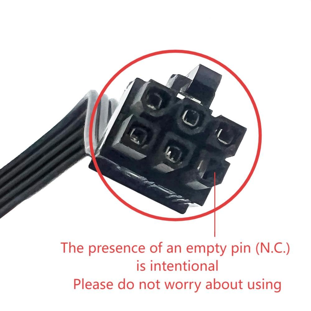Zahara SATA Power Cable 6 Pin to 3x15 Pin for Seasonic/Antec PSUs, BTC Mining Riser Splitter, Hard Drive Adapter 18.7-inch (47.6cm) 18.7-inch 18AWG