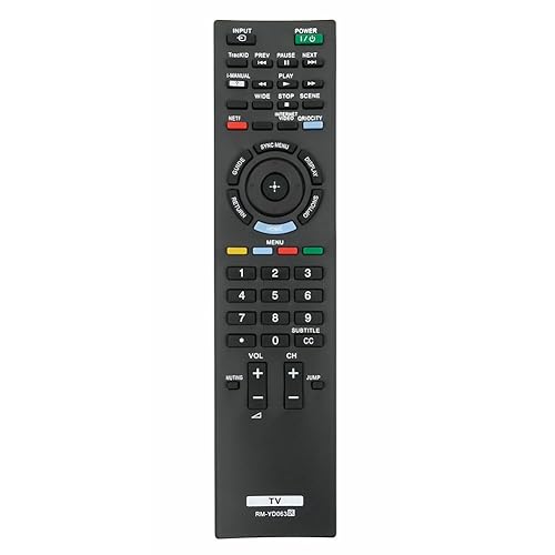 RM-YD063 Replaced Remote fit for Sony TV KDL-32EX520 KDL-32EX521 KDL-32EX523 KDL-40EX520 KDL-40EX521 KDL-40EX523 KDL-40EX620 KDL-40EX621 KDL-46EX520