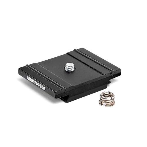 Manfrotto 200PL Plate in Aluminium, for Camera Tripods, Lightweight and Compact, Easy and Quick Set Up, Photography Equipment, for Content Creation