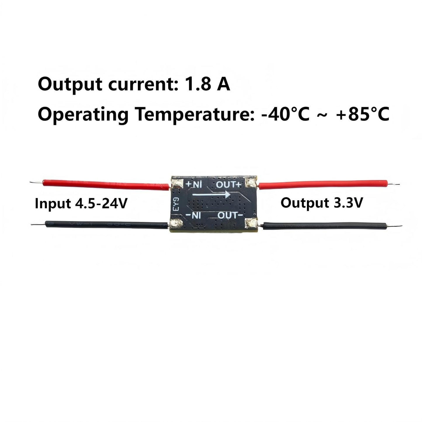 5pcs 3.3V Buck Converter Module, DC 4.5-24V to 3.3V Voltage Regulator, Mini Power Supply, Suitable for 9V/12V/24V Conversion (3.3V-DC)