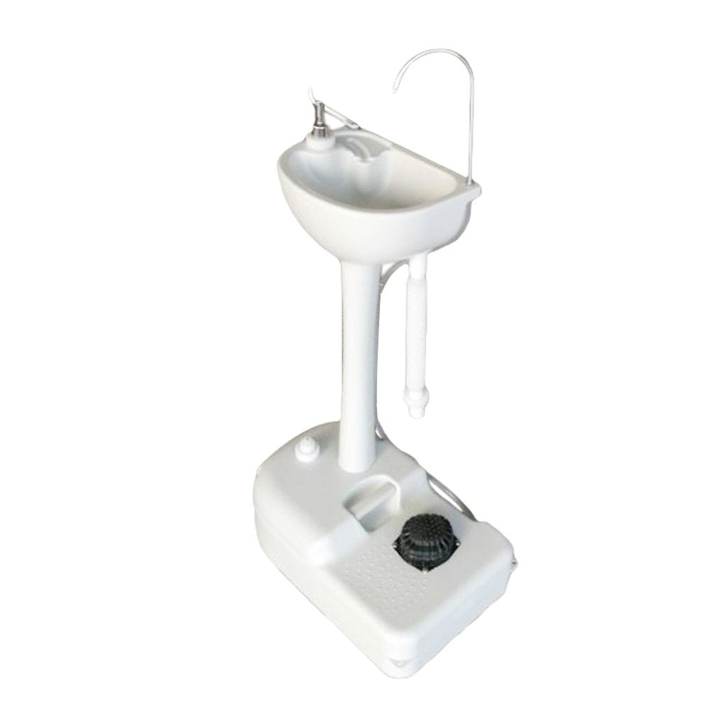 Guangshuohui Portable Removable Outdoor Wash Basin,Outdoor Garden Portable Camping Hand Sink with Recovery Tank, Removable Hand Washing Basin Sanitary