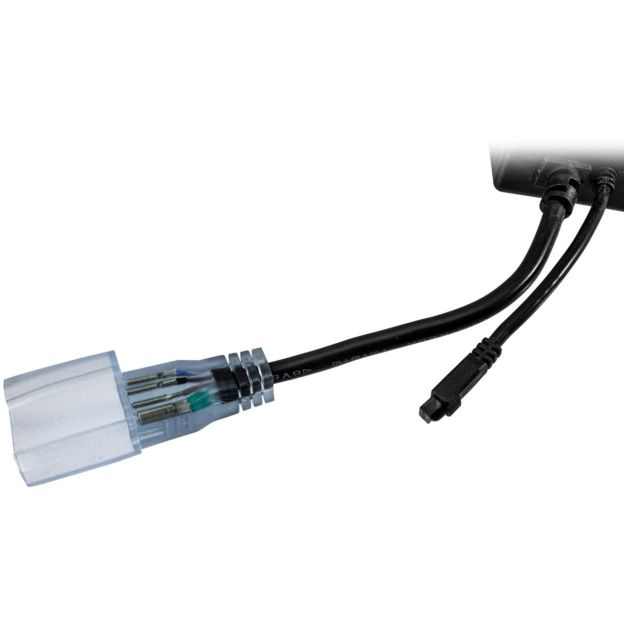 Brilliant Brand Lighting LED Neon 4-Wire 120-Volt RGB Color Changing Rope Light Mini Controller with Wireless Remote