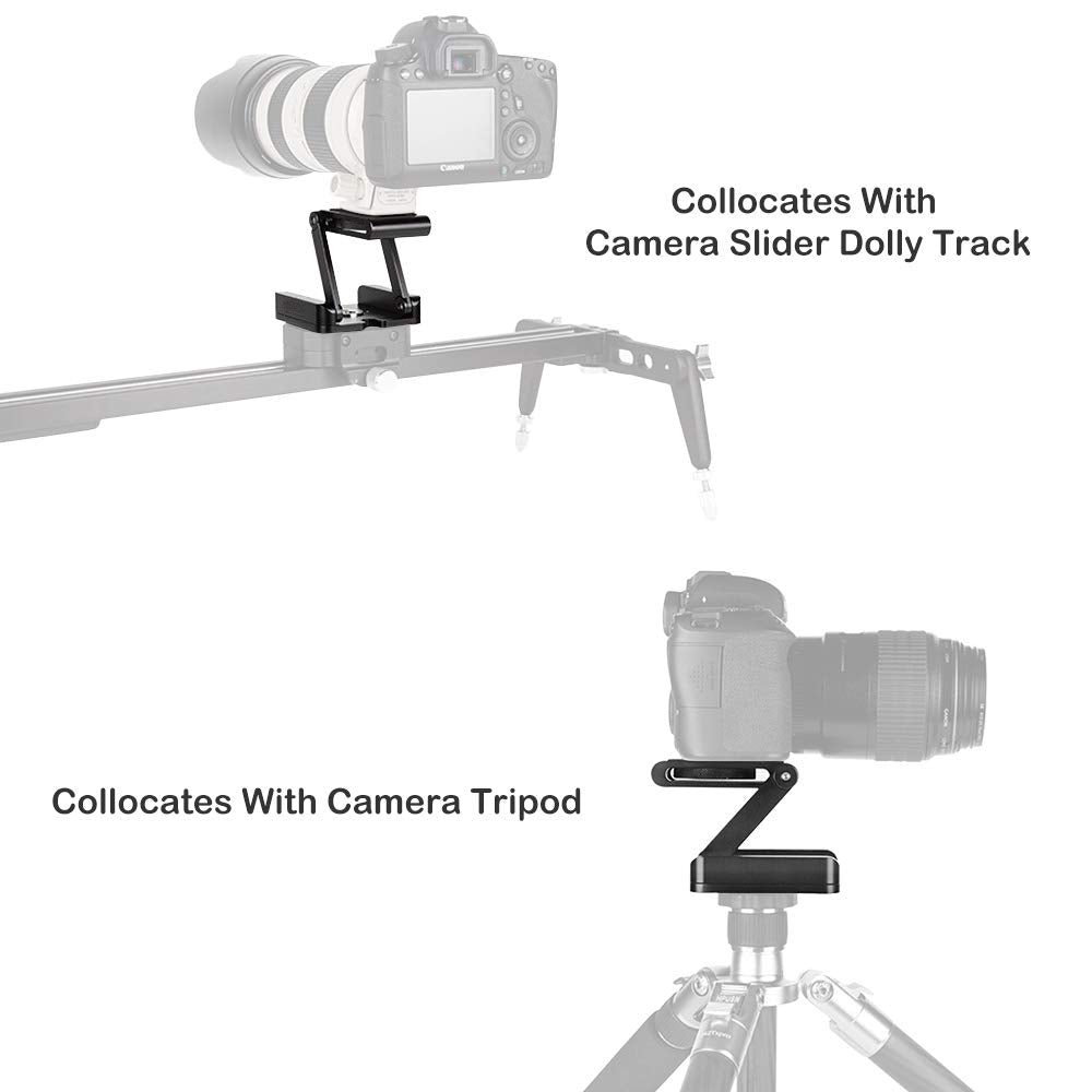 LHIABNN Multi-Angle Z Folding Flex tilt Head Universal Quick Release Plate Camera Desktop Stand Mount Tripod for Camera or Phone