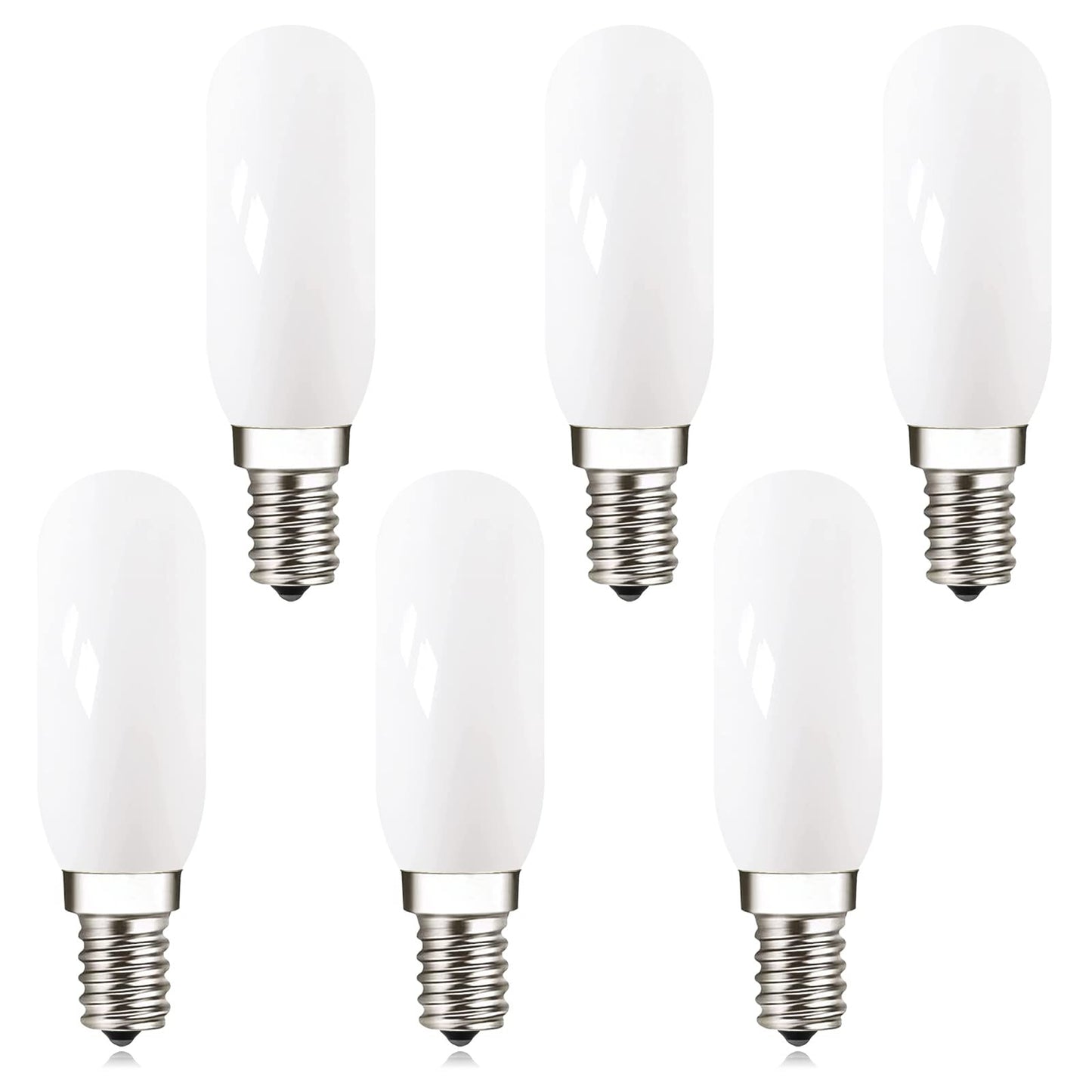 LUMILECT Dimmable T6 LED Bulb 25W Equivalent Candelabra LED 3000K Milky 200lm 2W T25 E12 Edison Light Bulbs 6Pack