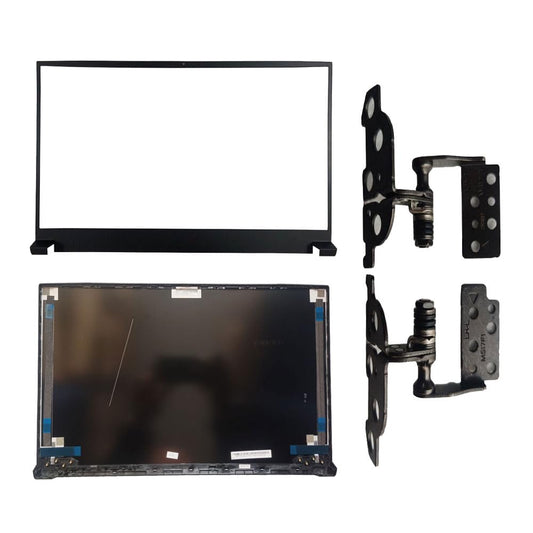 Laptop LCD Top Back Rear and Front Bezel Cover Case Compatible for MSI GF75 Thin 8SC/GF75 Thin 9SC/GF75 9RCX(MS-17F2) MS-17F1 MS-17F3 and Hinges