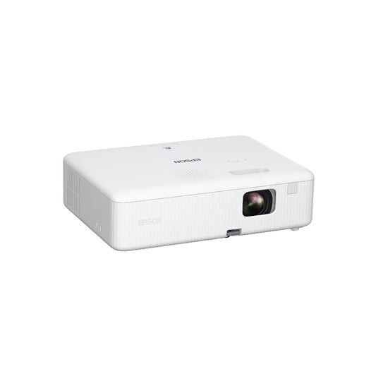 Epson EpiqVision Flex CO-W01 Portable Projector, 3-Chip 3LCD, Widescreen, 3,000 Lumens Color/White Brightness, 5W Built-in Speaker, 300-Inch Home