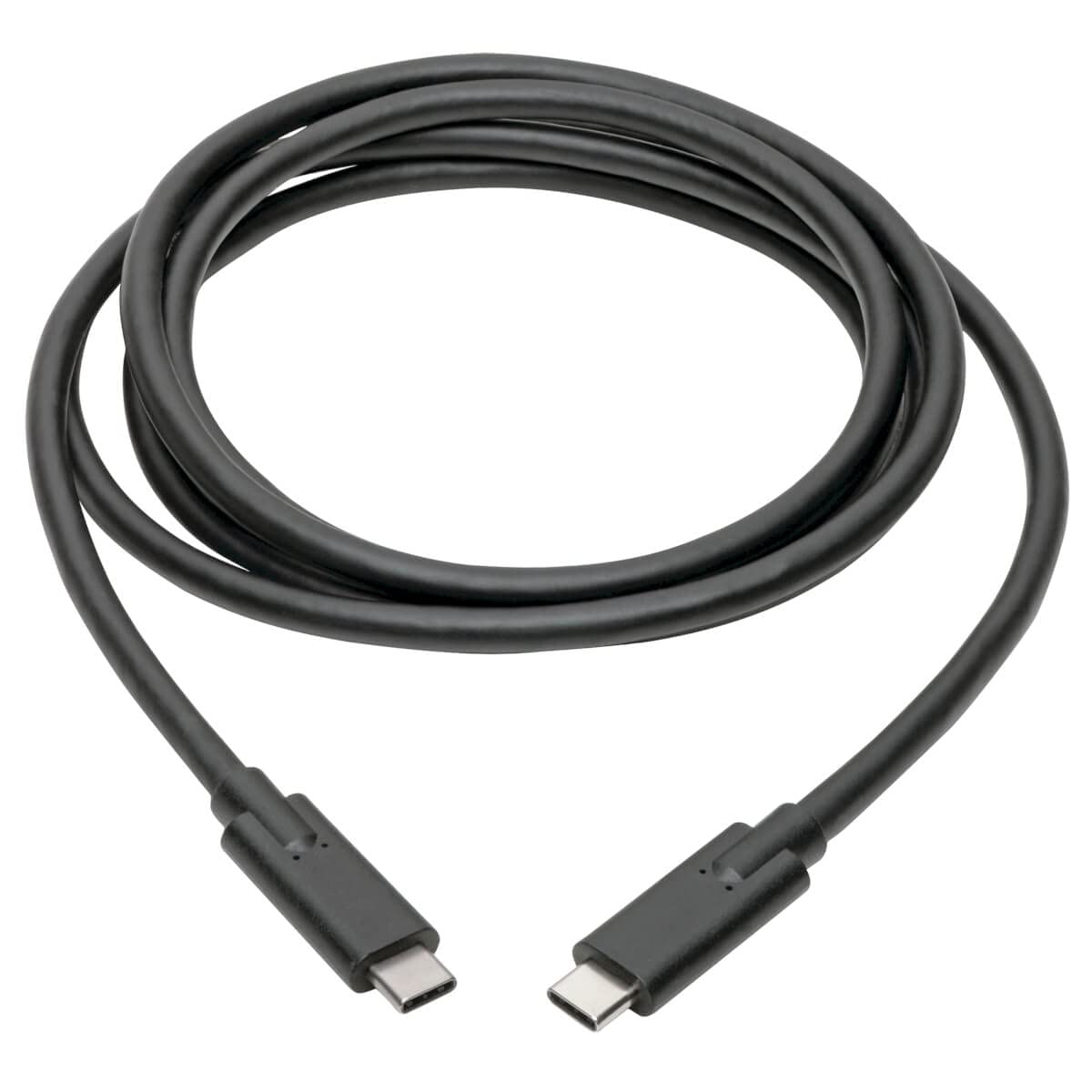 Tripp Lite USB-C to USB Type-C Cable, USB 3.2 Gen 1, 5A / 100W Charging, 5 Gbps Data, Thunderbolt 3 Compatible, Black, 6 Feet / 1.8 Meters, 3-Year