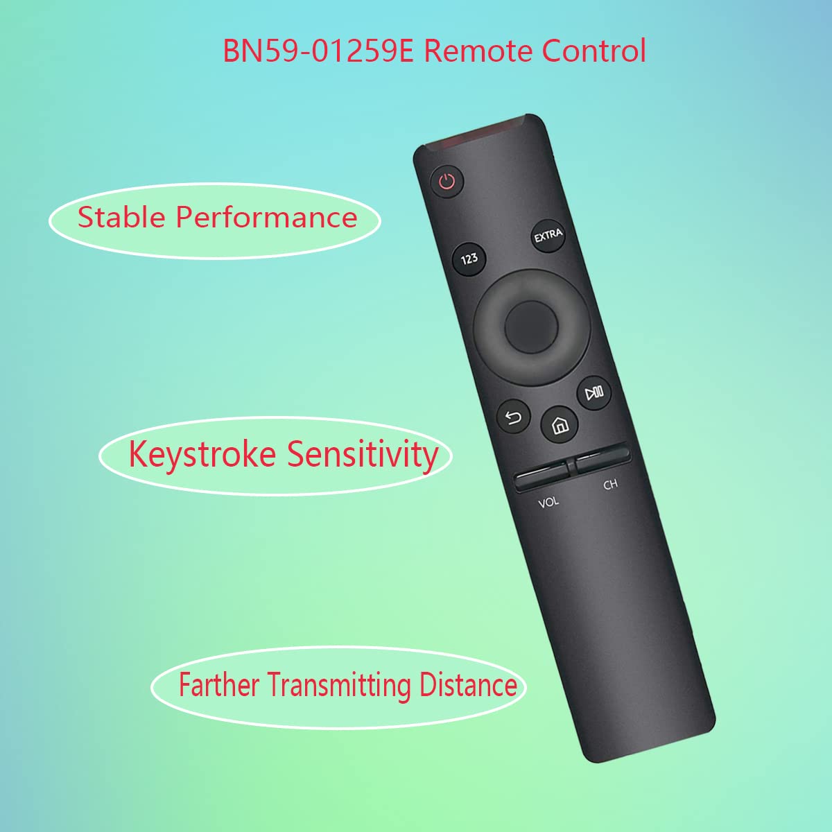 GHUST BN59-01259E Remote Control Replacement for Samsung Smart TV UN55KU6500 UN60KU6270F UN60KU6300 UN60KU630D UN65KU6290 UN65KU6290F UN65KU6300