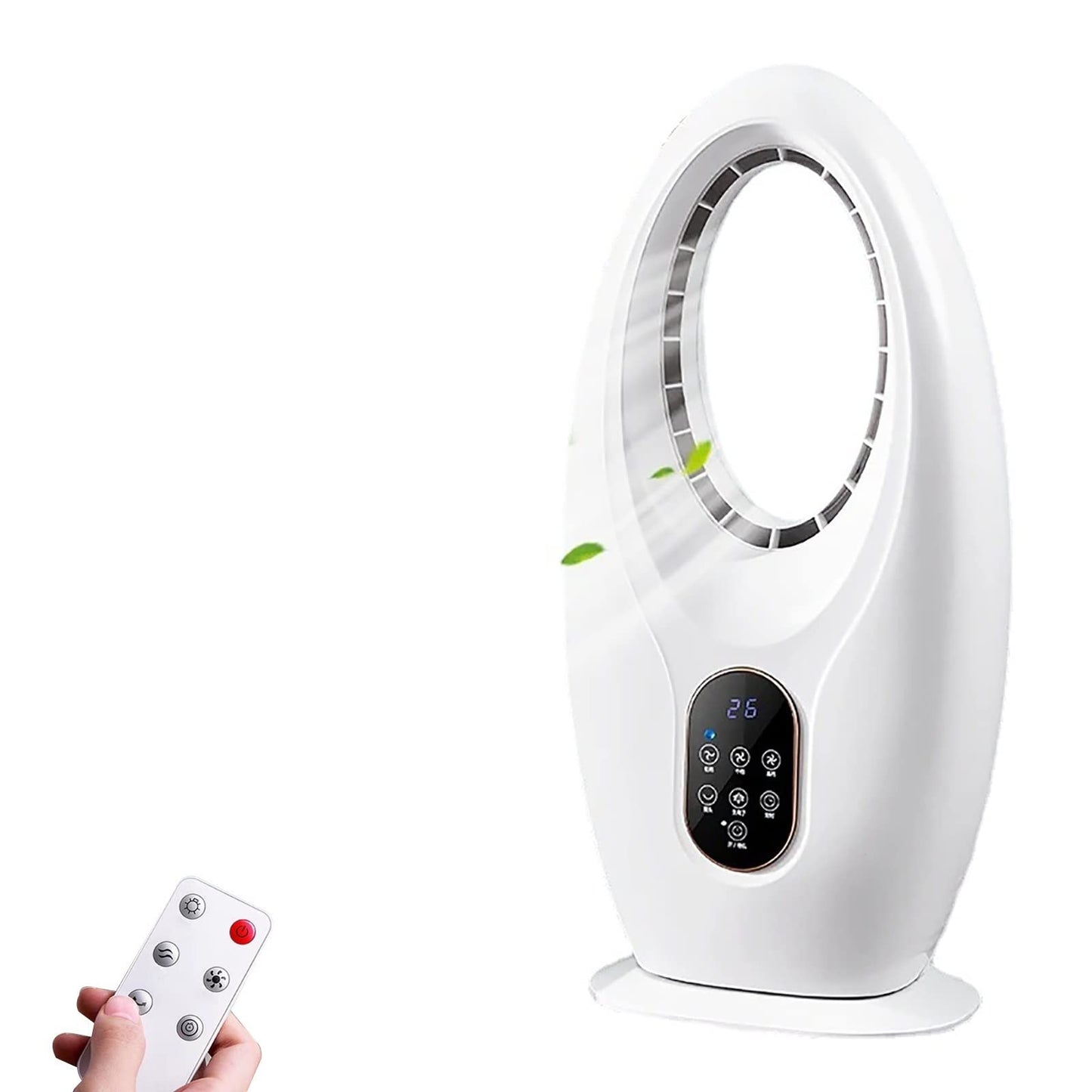 YWangQiang Tower Fan Oscillating Fan,Bladeless Fan with Remote,3 Speeds, 12Timer,Standing Cooling Fan for Home, Office, Gifts Fans
