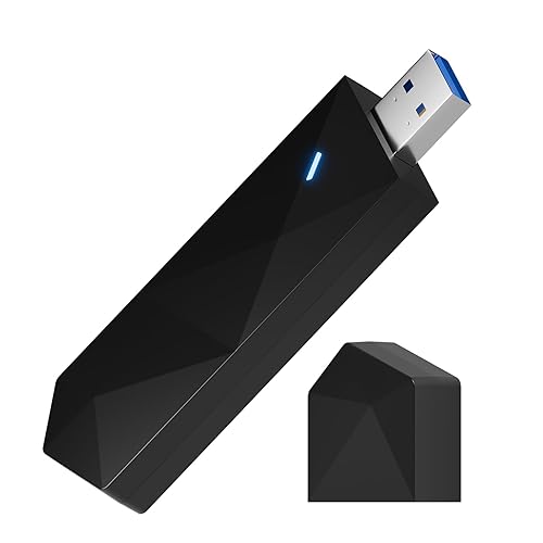DBIT AX1800 WiFi 6 USB Adapter for Desktop PC (D1-X18) Long Range Wireless Network Adapter USB WiFi Dongle with USB3.0, 5GHz/1201Mbps +