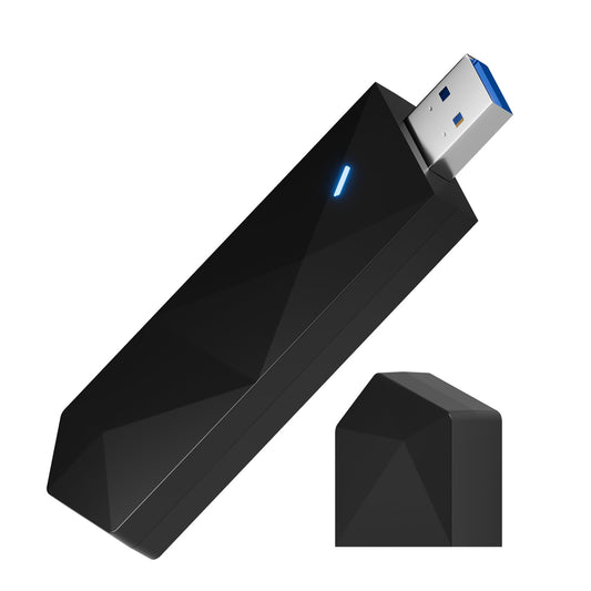 DBIT AX1800 WiFi 6 USB Adapter for Desktop PC (D1-X18) Long Range Wireless Network Adapter USB WiFi Dongle with USB3.0, 5GHz/1201Mbps +