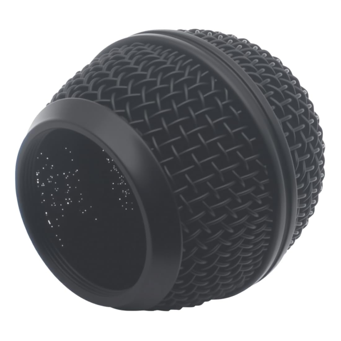 SYCZIOHU 2-Pack Steel Mesh Microphone Grille Heads with Inner Foam Compatible with SM58 SM58S BETA58A SA-M30 SV100 Black Replacement Mic Caps