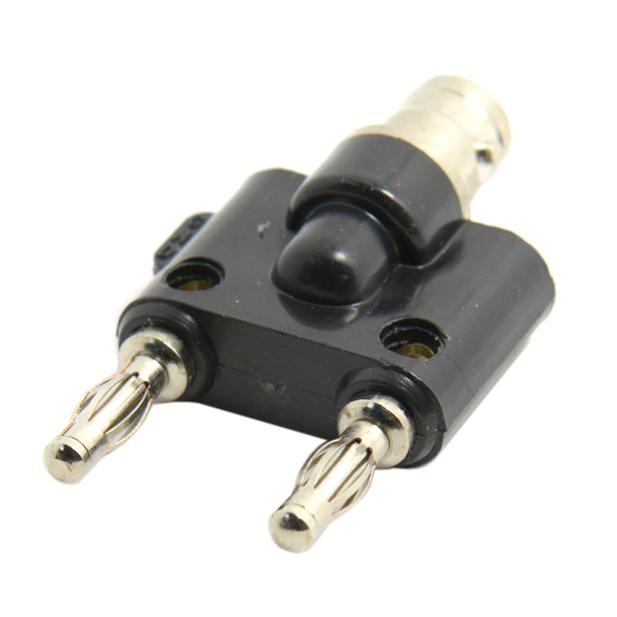 chenyang BNC Female Jack to Two Dual Banana Male Plug Pin RF Splitter Adapter Connector