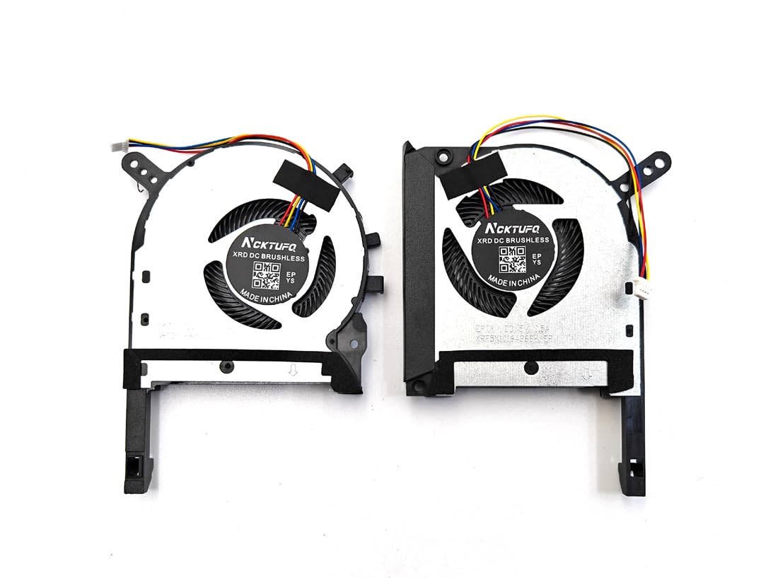 Replacement CPU & GPU Fan for TUF Gaming FX505 FX505GE FX505GM FX86FE FX86FM FX86SM DFS5K12114262H DFS5K12304363H