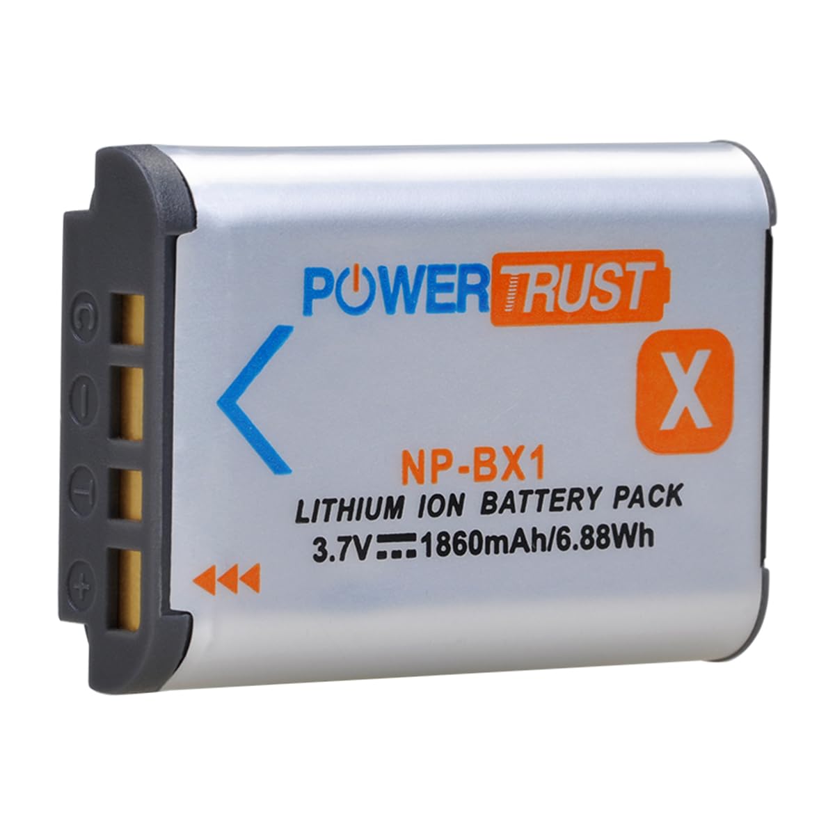 PowerTrust 3X NP-BX1 Battery for Sony NP BX1/M8 Cyber-Shot DSC-HX80 RX1 RX1R RX100 RX1RII H400 HX300 HX50V HX90V WX300 WX350 HDR-AS10 Cameras
