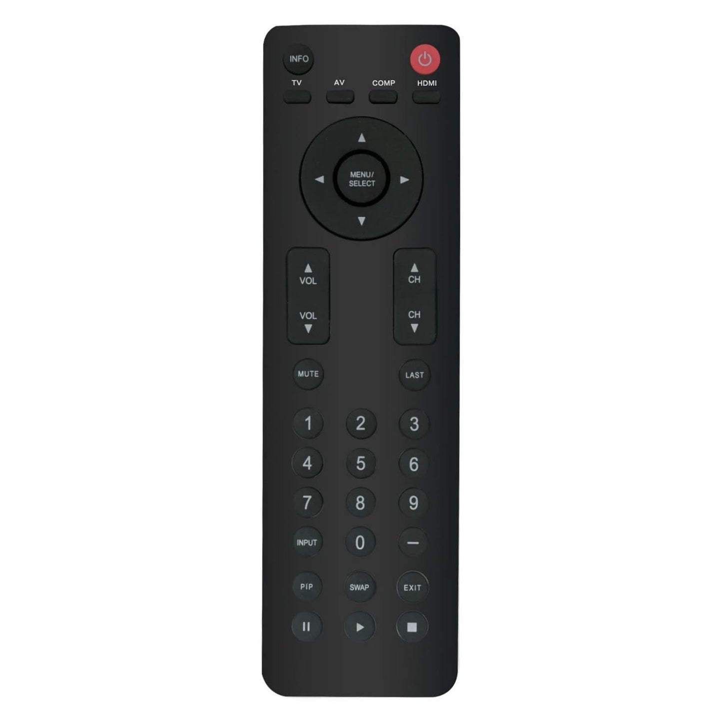 VR4 TV Remote Control for Vizio TV in Living Rooms or Rooms, No Programming or Pairing Needed, Replacement Remote Compatible Models VA320E VA320M