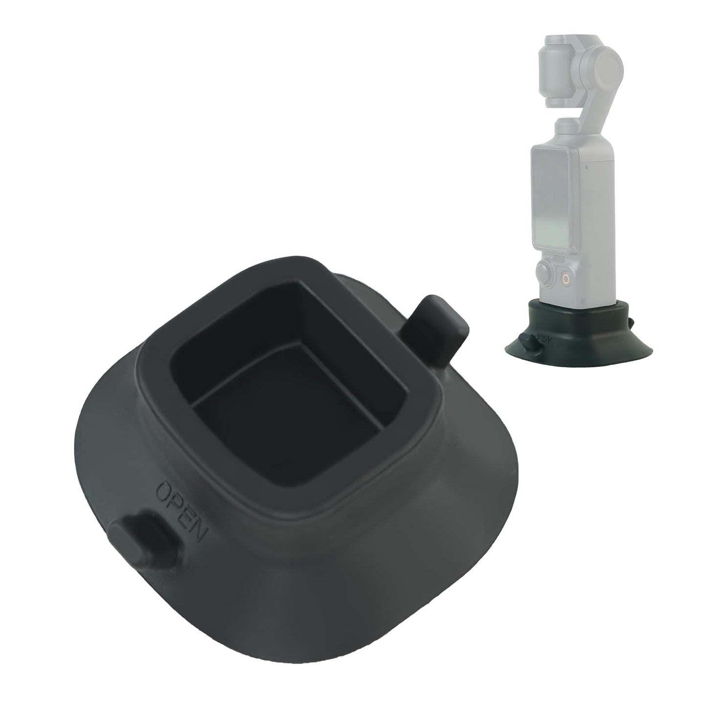 FIFIELD Silicone Suction Base Mount for Pocket 3 Nonslip Soft Desktop Stand Camera Mount Support Base Accessory Compatible with DJI Osmo Pocket 3