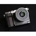 QR L Handle Hand Grip Wood Handle + Alloy Baseplate for Sony A7C Camera Holder (Ebony + Black Alloy Baseplate)