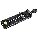 Acouto Quick Release Plate,FNR-140 140mm, FNR-140 Multi-Purpose 140mm Rail Nodal Slide Aluminum Alloy Quick Release Plate