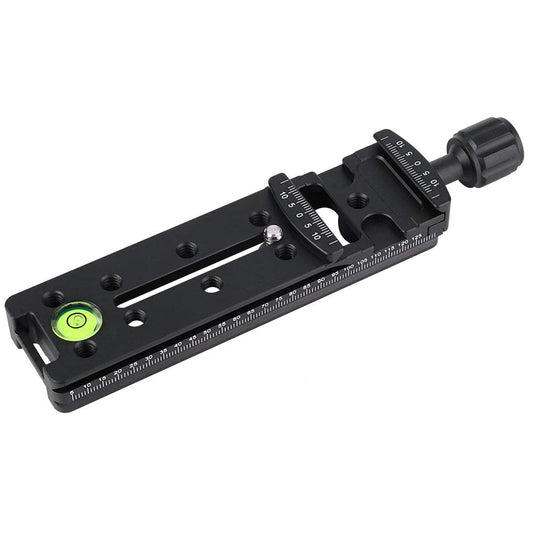 Acouto Quick Release Plate,FNR-140 140mm, FNR-140 Multi-Purpose 140mm Rail Nodal Slide Aluminum Alloy Quick Release Plate