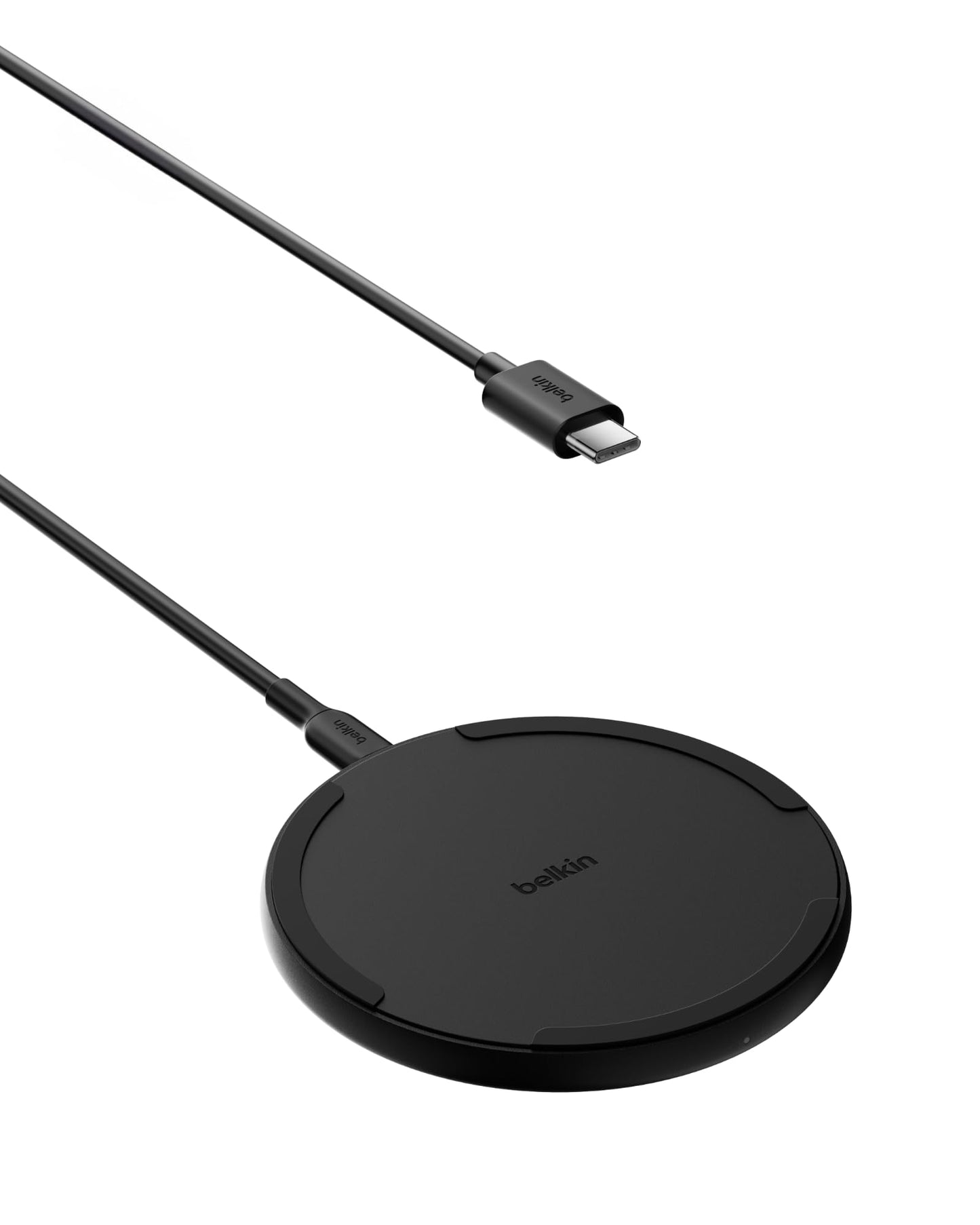 Belkin Wireless Charging Pad 15W - Qi Charger - Wireless Charger iPhone 17, Charging Station for Apple iPhone 16/15/14 Series, AirPods, Samsung Galaxy