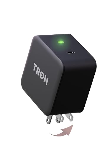 Tron 25W Power Adapter, Black, High-Powered USB Type-C Charging Adapter, Perfect for Home, Office or On-The-Go Use (Black),TR36