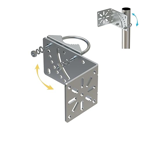 Amazmount Anti Vibration Antenna Mount Hardware Accessories [ Without The Pole ] Mount Pole Holder Antenna Pole Mount Kits