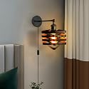 VinTopsh Industrial Plug in Wall Sconces,Metal Plug in Wall Light Fixtures with On Off Switch,Farmhouse Wall Lamp Living Room Bedroom Hallway