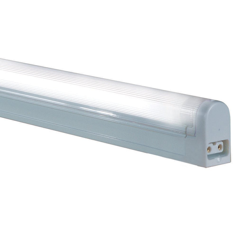 Jesco Lighting SP4-12SW/64-W Sleek Plus Classic Non-Grounded 12-Watt T4 Light Fixture, 6400K Color, White Finish, with Switch